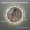 LED Bathroom Mirror Lights Touch Sensor Illuminated Demister Wall 600*600mm