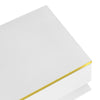 Coffee Table with LED Light & Glass Top White With Drawer Living Room Furniture
