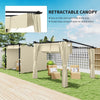 3 x 3(m) Metal Pergola with Retractable Roof and Sidewalls, UPF30+ Refurbished