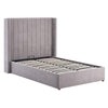 Madison Fabric Ottoman Storage Double Bed In Grey