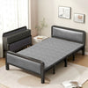 3FT Folding Single Guest Bed Padded Fold Up Metal Framed Sleeper Dormitory Bed