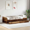 Bed Frame with Drawer Old Wood 100 x 200 cm Solid Pine Wood