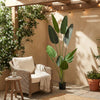 6FT Artificial Leaves Tropical Fake Plant Pot Traveller Palm Tree Indoor Outdoor