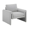 Dusk Alba Light Grey Linen Accent Chair RRP £239