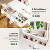 Dressing Table With Large Mirror & Size Folding Board Makeup Desk Vanity Ifnymi
