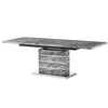 Parini Large Extending Dining Table In Melange Marble Effect