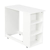 Kids Wooden Cabin Bed Mid Sleeper with Pull-out Desk, Cabinet, Drawers & Shelves