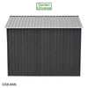 Garden Shed Metal Storage Grey Garden Universe 8ft x 8ft Inc Base Frame GS8-8AN