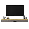 Floating TV Unit Wall Mounted TV Cabinet Floating Shelves with 3