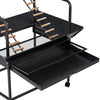 Pet Parrot Playstand Bird Cage Stand Activity Play Center Perch Ladder Wheel🔥