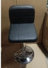 Black Faux Leather Bar Stools Set of 2, Height Adjustable Swivel for Kitchen UK