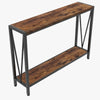 2 Tier Narrow Console Table, Behind Sofa Table for Living Room Hallway Office