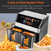 12L Dual Zone Digital Air Fryer Oven Cooker Oil Free Low Fat with 100 Tray Large