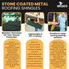 Metal Roof Shingles - Galvanized Zinc Corrugated Roofing Tile for Homes, Sheds