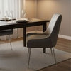 Set of 2 Marco Dining Chairs Brushed Velvet