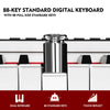 ♬Mustar Digital Piano 88 Keys Portable White Hammer Action Keyboard Pedal MIDI