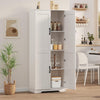 Tall Kitchen Pantry Cabinet Storage with 2 Doors and Adjustable Shelves Cupboard