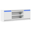 TV Cabinet with White 139.5x34x50 Engineered Wood Q8V9