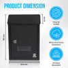 Post Box Parcel Box Combo | Lockable | Outdoor Letter & Package Storage