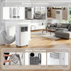 4-in-1 Portable Air Conditioner 7000 BTU Smart Wifi Mobile AC Unit Window Kit