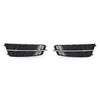 1 Pair Black Front Bumper Fog Light Cover Grilles For A6 C7 S-Line 2018