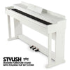 ♬Mustar Digital Piano 88 Graded Hammer Weighted Keys Keyboard Pedal Stand LED