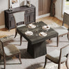 Square Dining Table for 4 People, 31.5inch Kitchen Wood Table Small Dinner Table