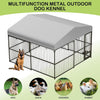 Large Outdoor Dog Kennel 10X10X6FT Cage for Playpen w/ UV Water Resistant Roof