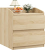 Nightstand with 2 Drawer Bed Side End Table Storage for Bedroom Living Room