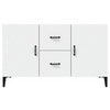 Modern Wooden Sideboard Storage Cabinet Unit With 2 Doors & 2 Drawers Wood Units