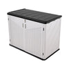 975L Outdoor Storage Box Garden Patio Plastic Chest Container Multibox with Base