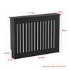 Radiator Cover Vertical Slat Modern Stylish MDF Wood White Black Cabinet Shelf