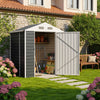 3-10FT Galvanised Garden Storage Shed Outdoor Apex /Pent Roof Log Tool House Box