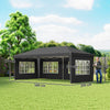 3 x 6m Heavy Duty Gazebo Marquee Party Tent with Storage Bag Grey