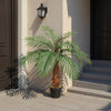 6 5 4ft Large Faux Palm Tree Fake Artificial Fake Plant Realistic Tree Garden UK