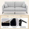 Home Sofa Modern Loveseat 2 Seater Couch Upholstered Sofa with Armrest & Pillows
