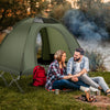 2-Person Camping Cot Tent Foldable Camping Combo w/ Tent Shelter