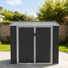 Anthracite Metal Garden Shed Outdoor Tools Storage Sheds Small House Bin Sheds