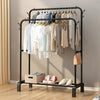 Heavy Duty Double Rail Clothes Garment Hanging Rack Shelf Display Stand UK