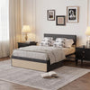 Queen Bed Frame with 2 Storage Drawer Upholstered Platform Bed with Headboard🔥