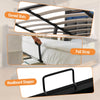 6FT SUPER KING OTTOMAN BED FRAME WITH STORAGE, LED LIGHTING, USB TYPE-C, GREY