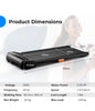 2-in-1 Walking Pad Treadmill Under Desk Running Machine LED Panel W/ 12 Programs