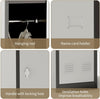 Metal Locker Storage Cabinet Cupboard 71" Tall Lockable Metal Locker with 2 Door
