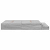 Storage Bed Frame Grey Sonoma 150 cm Engineered Wood