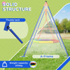 Kids Swing Set, Nest Swing Seat with A-Frame Structure for Outdoor Use
