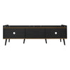 TV Stand TV Unit Sideboard Cabinet 160 cm 2-Doors 2 Drawers Modern Design Black