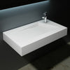 Bathroom Wash Basin Vanity Stone Resin Wall Hung Countertop Rectangle 800mm