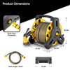 25M Garden Hose Reel Water Pipe with Spray Gun & Fittings Heavy Duty