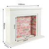 Electric Fireplace Suite with Black Stove & Flue - Endeavour Fires Farlington