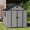 16x8 12x8 8x8FT Plastic Garden Tool Storage Shed Outdoor Lockable Bike Bin House